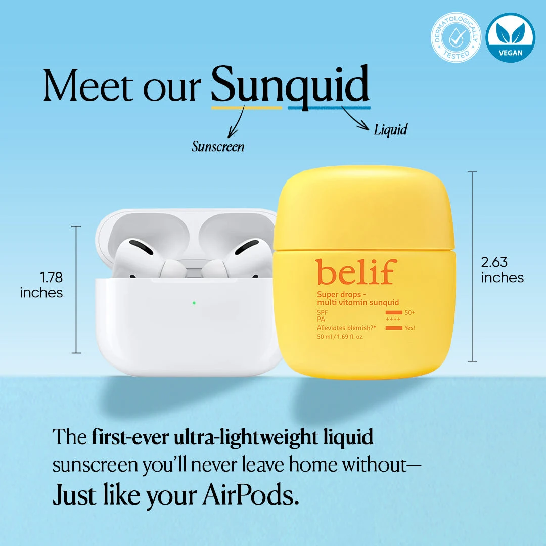 belif Super Drops Multivitamin Sunquid SPF 50+ PA++++ 50 ml