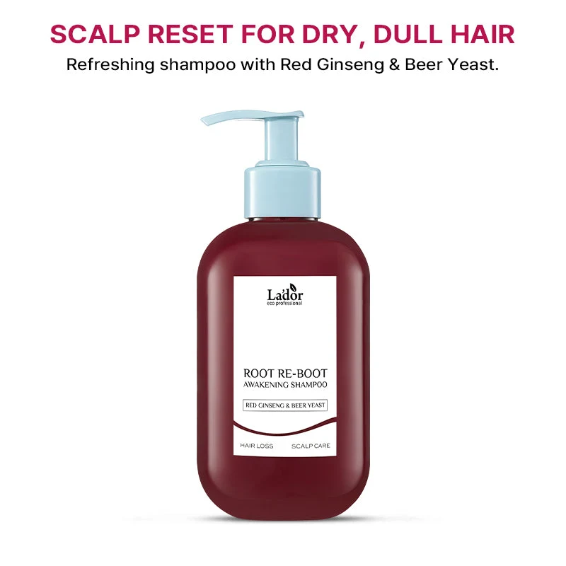 Lador Root Re-Boot Awakening Shampoo (Red Ginseng & Beer) 350ml