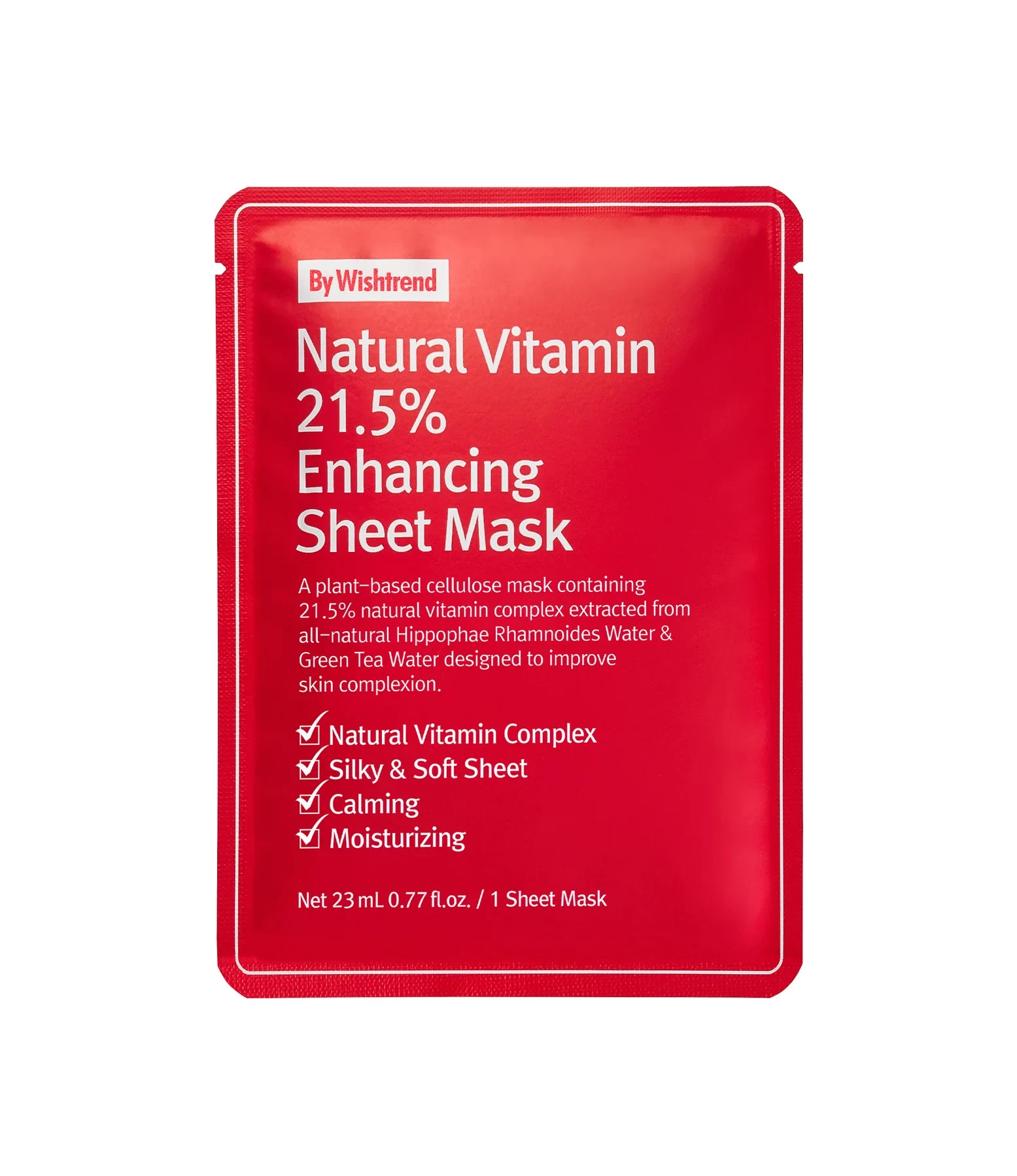 By Wishtrend Natural Vitamin 21.5% Enhancing Sheet Mask