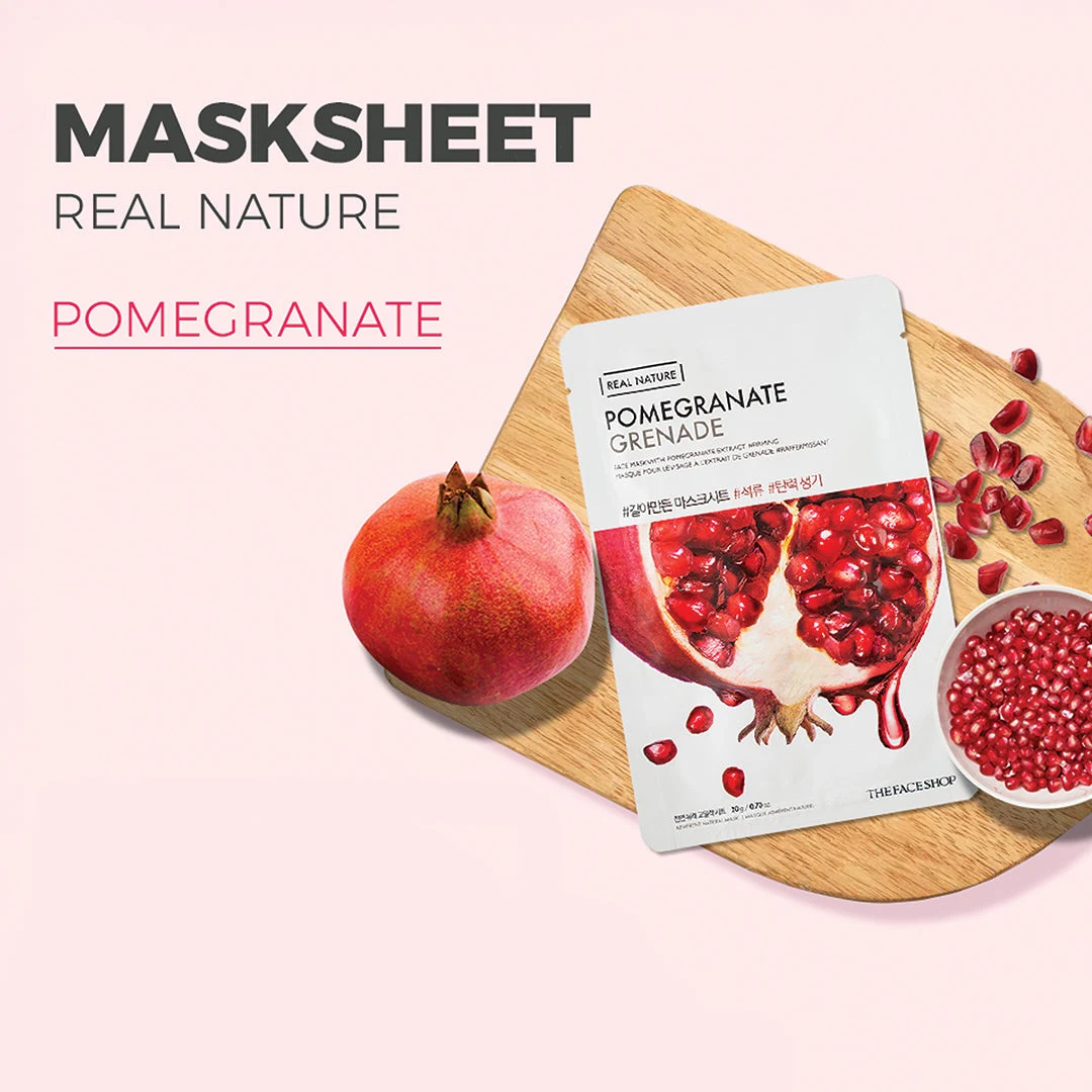 The Face Shop Real Nature Pomegranate Face Mask 20g