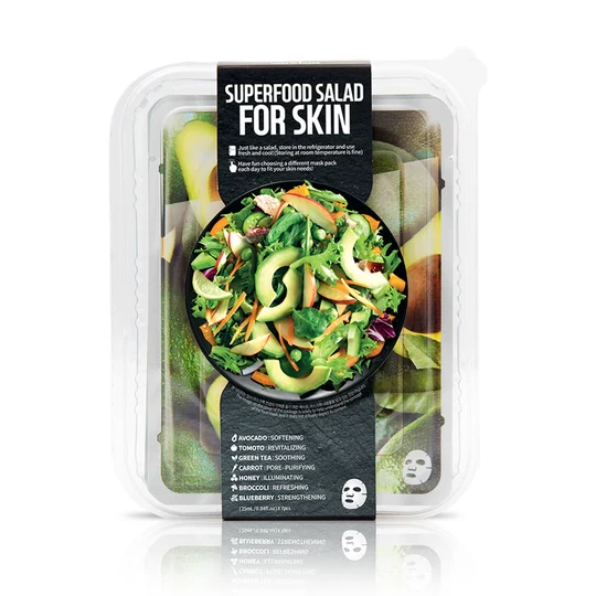 Farmskin Superfood Avocado Salad Sheet Mask Set