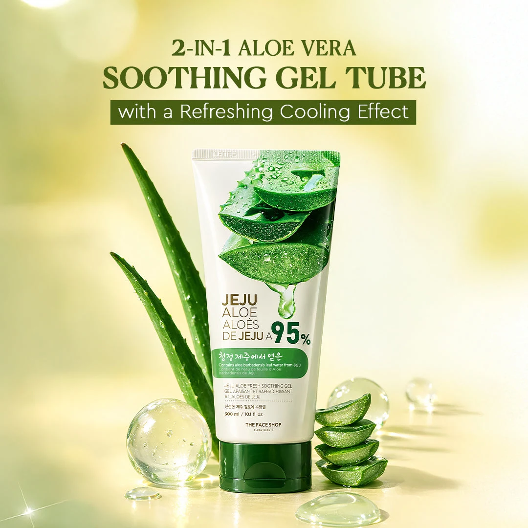 The Face Shop Jeju Aloe Fresh Soothing Gel Tube 300 ml