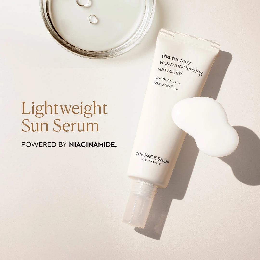 The Face Shop The Therapy Vegan Moisturizing Sun Serum 50 ml