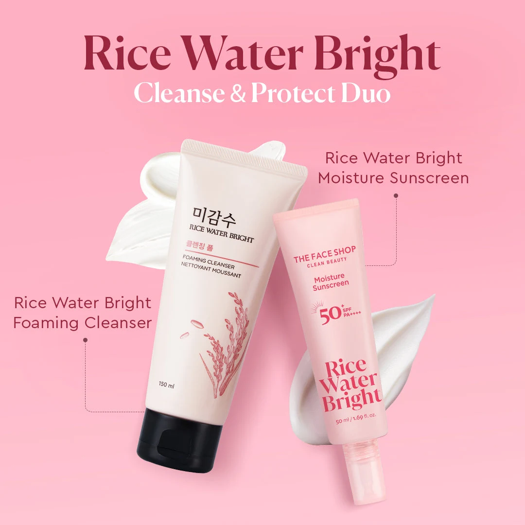 The Face Shop Rice Water Bright Cleanse & Protect Duo