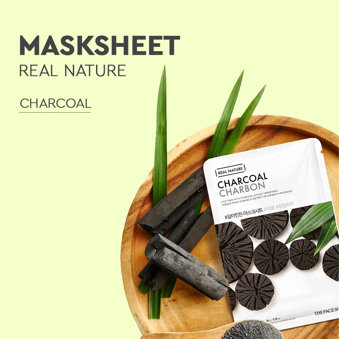 The Face Shop Real Nature Charcoal Face Mask 20g