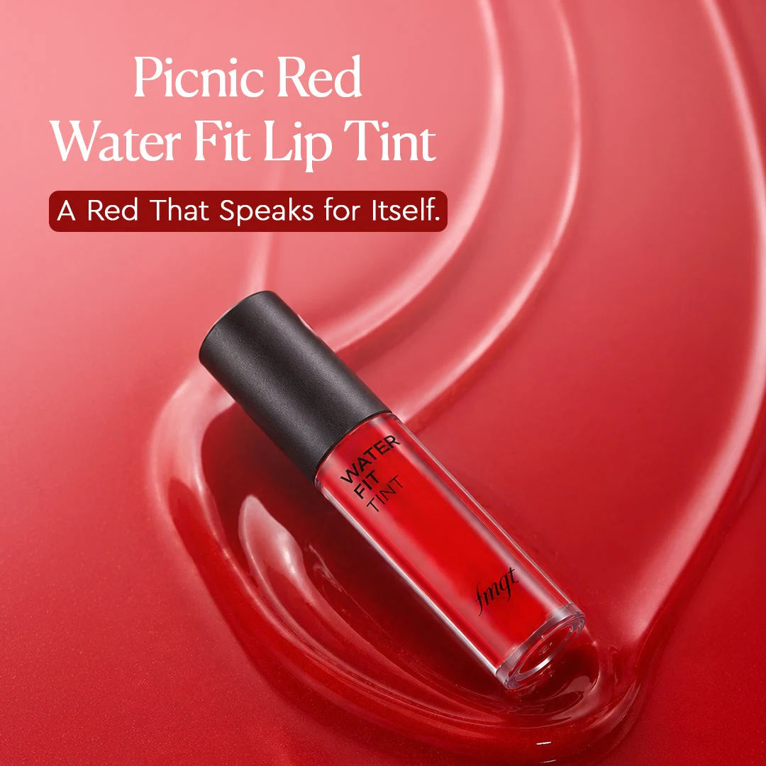 The Face Shop Water Fit Lip Tint - Picnic Red 5g
