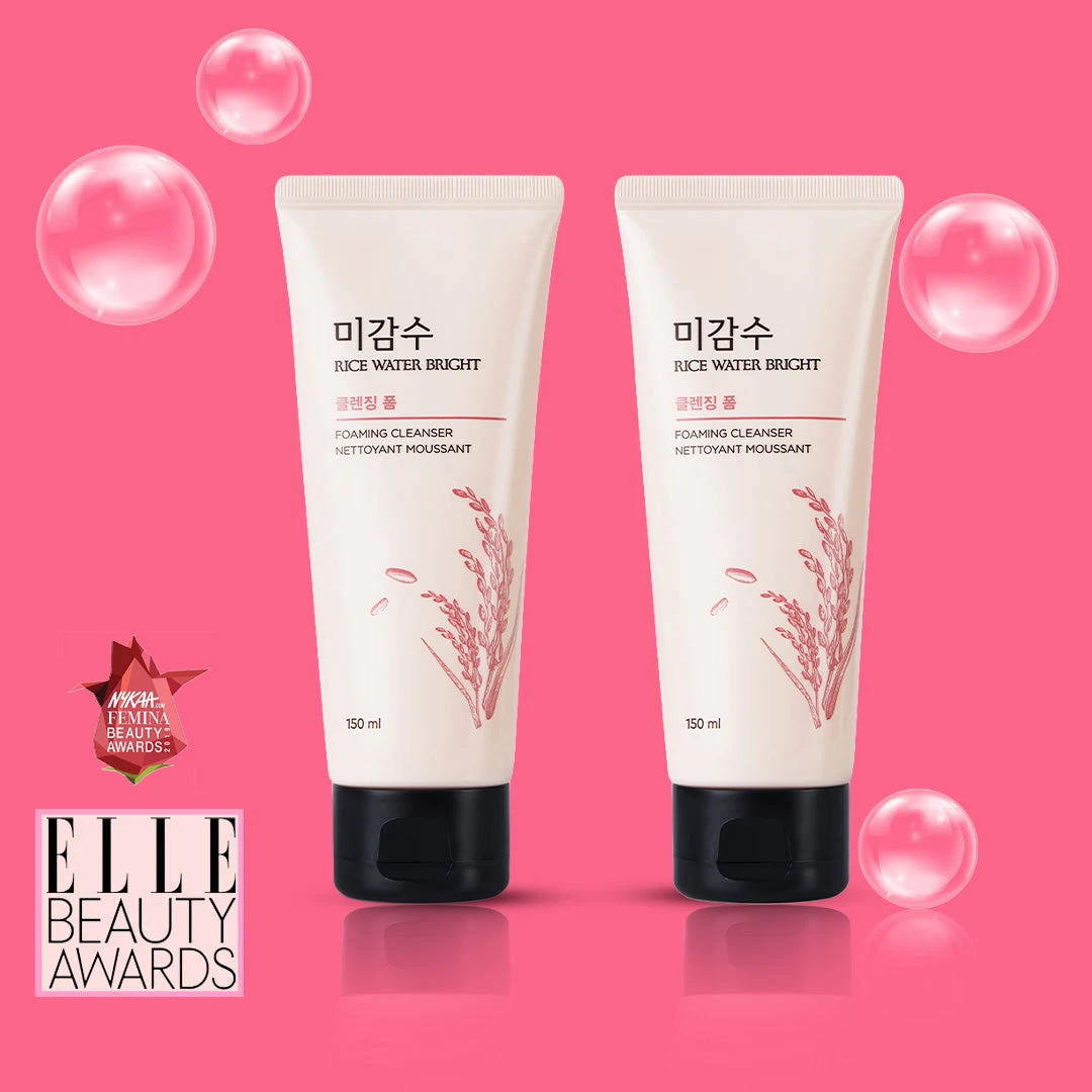 The Face Shop Award Winning Rice Water Bright Cleansing Foam 150 ml Combo