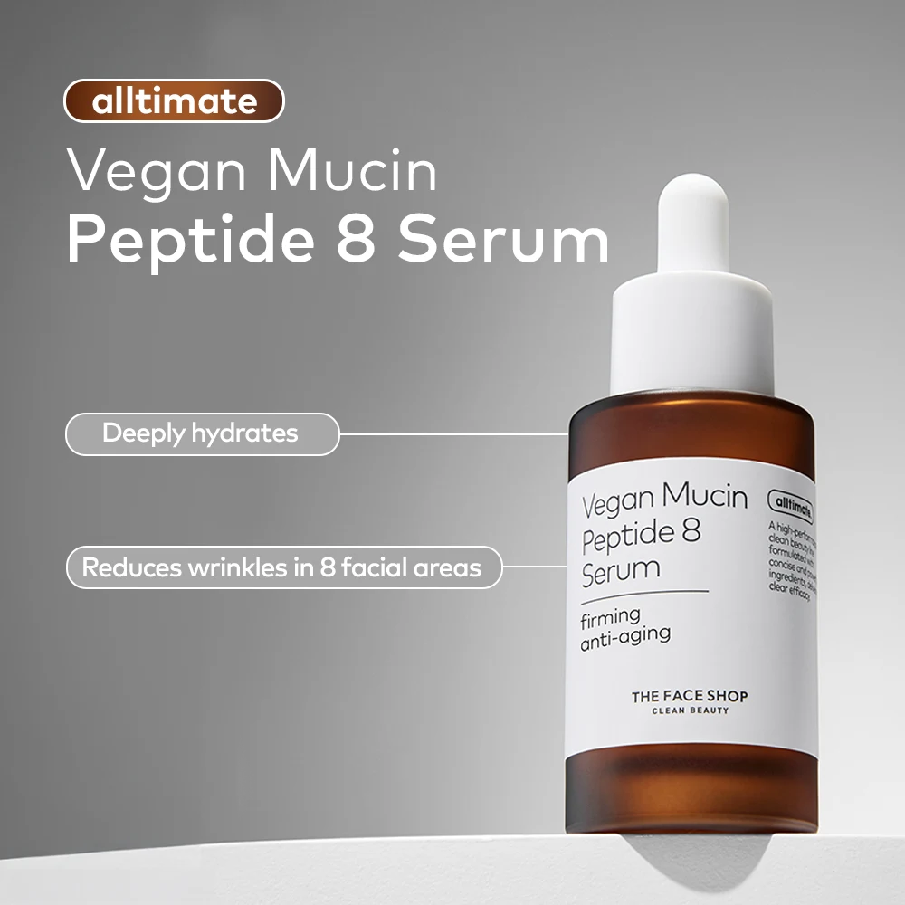 The Face Shop Alltimate Vegan Mucin Peptide 8 Serum 30 ml