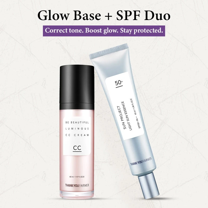 Thank You Farmer Glow Base + SPF Duo