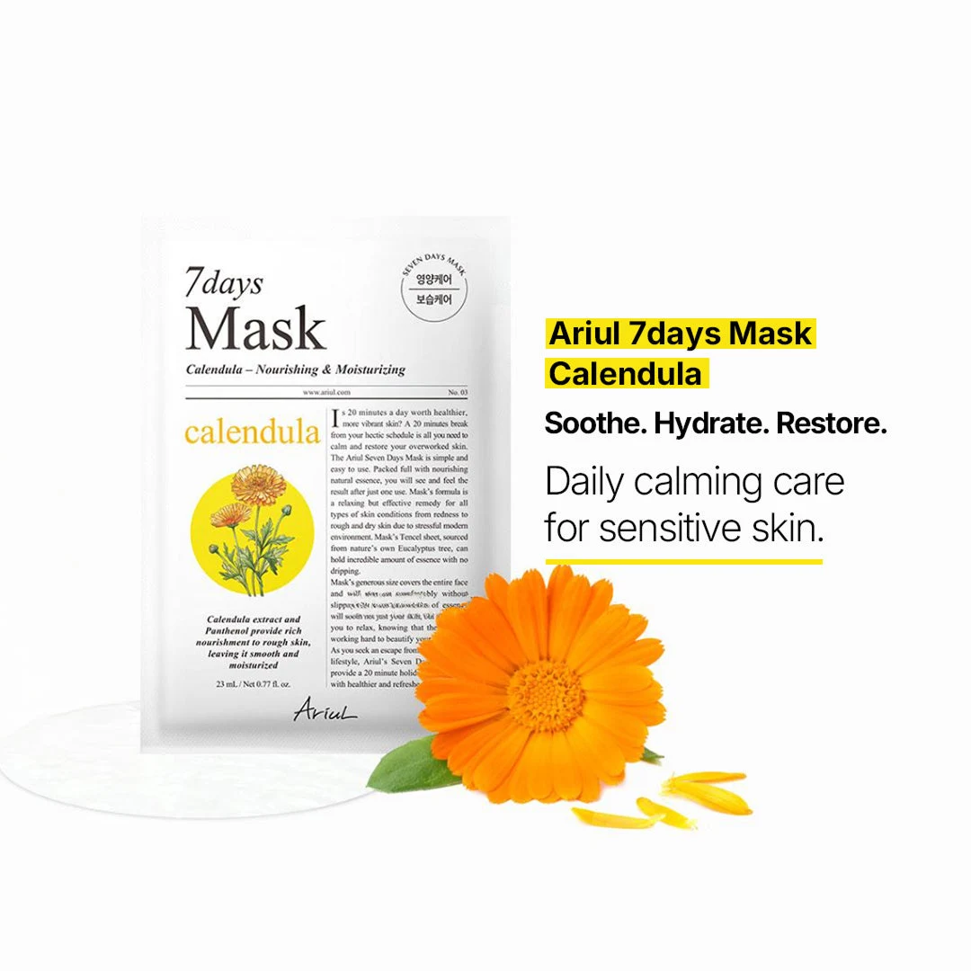 Ariul 7days Mask Calendula P - 23ml