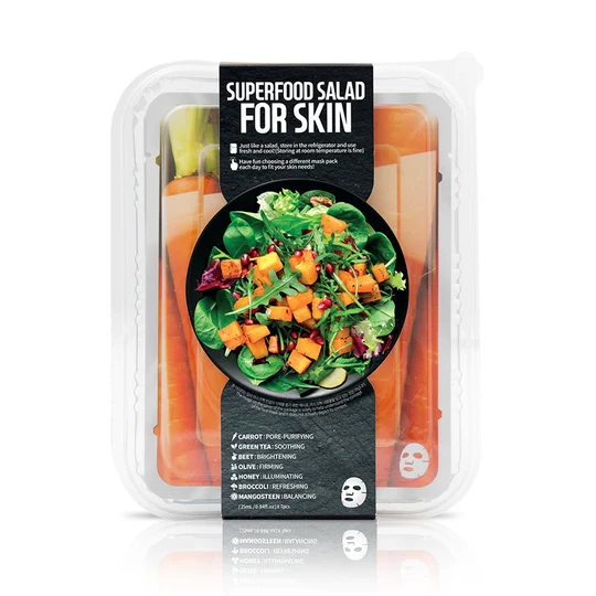 Farmskin Superfood Carrot Salad Sheet Mask Set