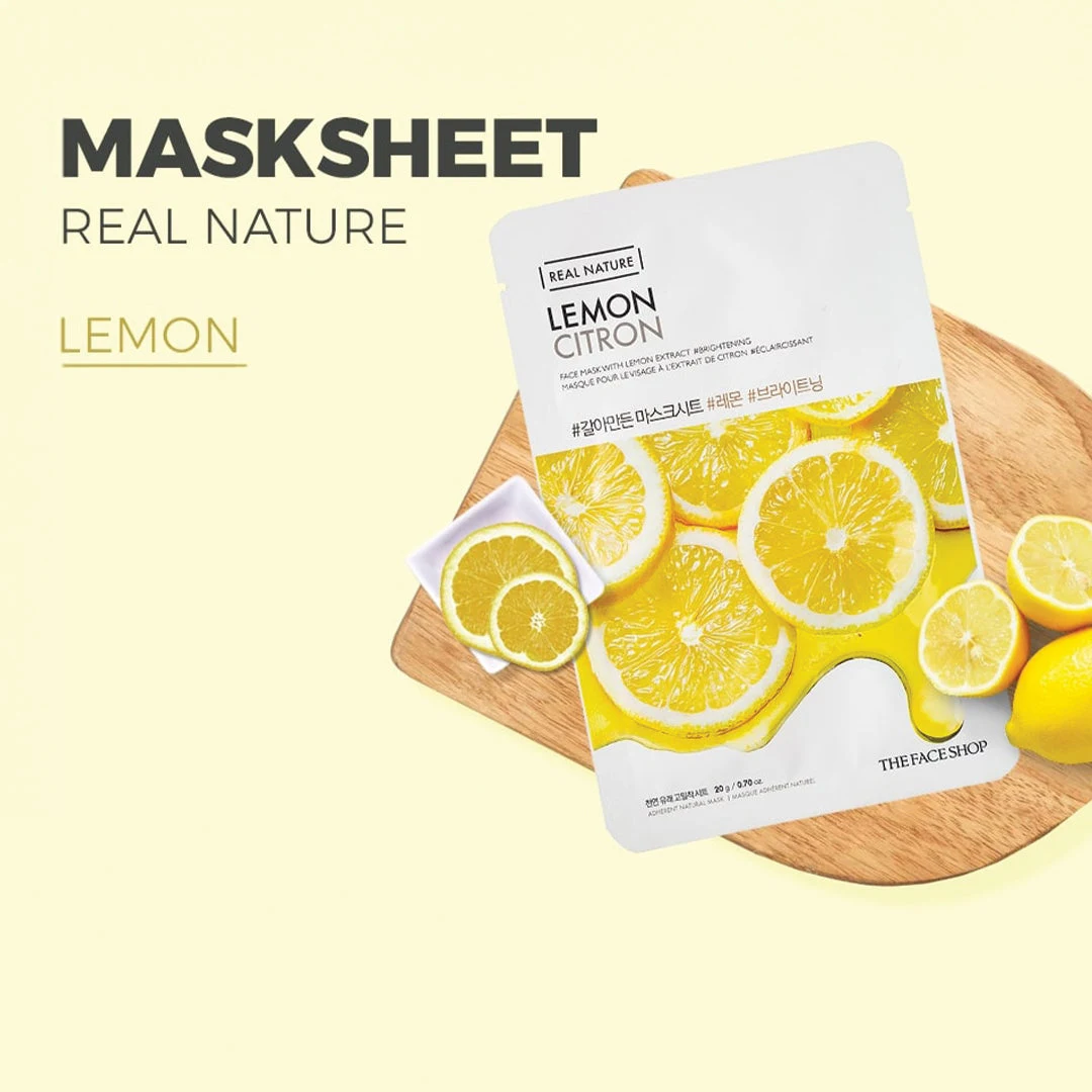 The Face Shop Real Nature Lemon Face Mask 20g
