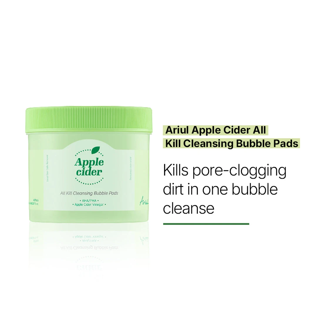 Ariul Apple Cider All Kill Cleansing Bubble Pads - 60pads