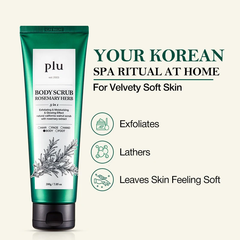 Plu Body Scrub Rosemary Herb 200g