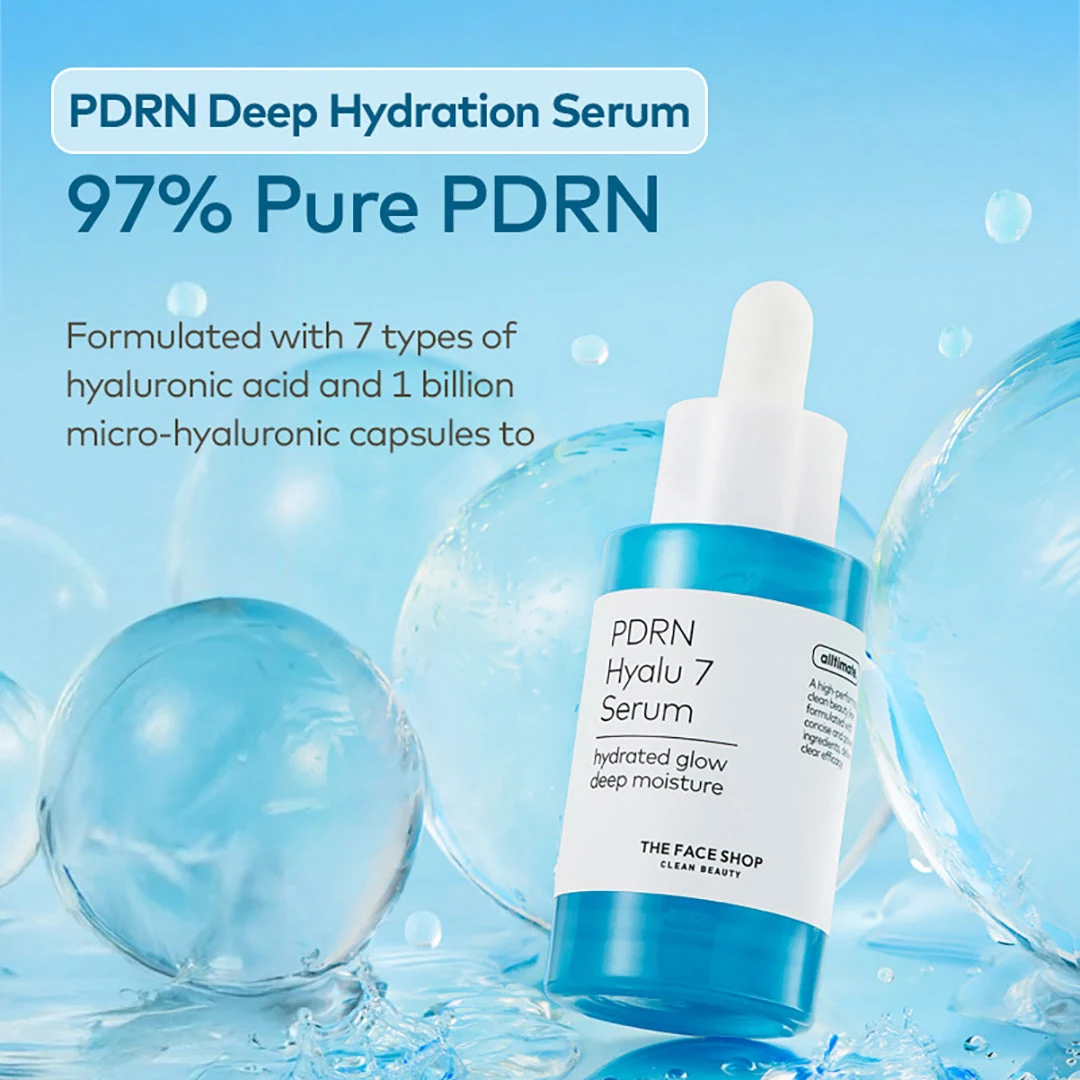 The Face Shop Alltimate PDRN Deep Hydration Serum with 7 Types of Hyaluronic Acid for Plump & Firm Skin 30 ml