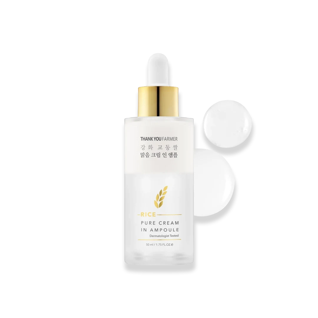 Thank You Farmer Rice Pure Cream In Ampoule - 50ml