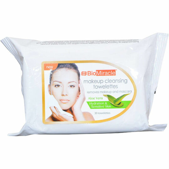 BioMiracle - Aloe Vera Towelettes Makeup Remover, 30 Count