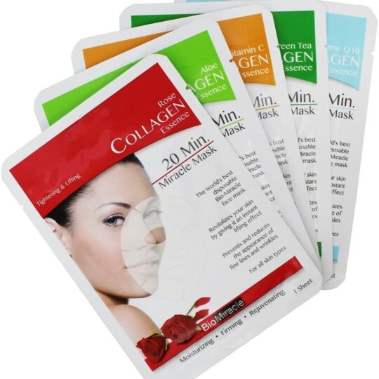BioMiracle - Collagen Essence (5 sheet/pack Face Mask) Assorted