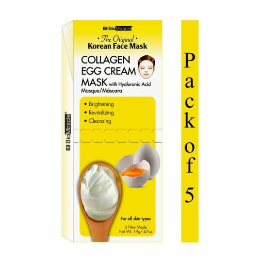 BioMiracle Collagen Mask(5 sheets) Egg Cream