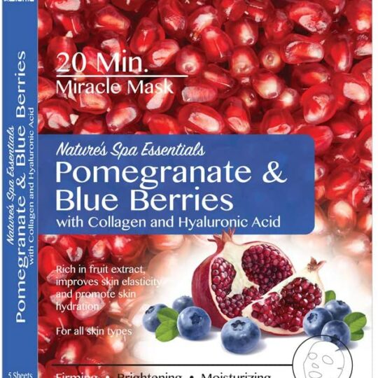 BioMiracle - Spa collection 5 pack Pomegranate & Blue Berries with Collagen and Hyaluronic Acid