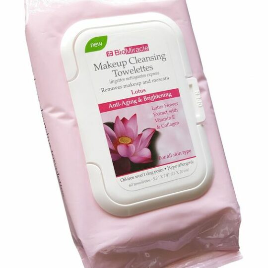 BioMiracle - makeup Cleansing towelettes - Lotus,Vitamin E and Collagen