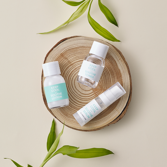 KEEP COOL SOOTHE BAMBOO MINI KIT (Toner 20ml, Serum 5ml, Lotion 20ml)